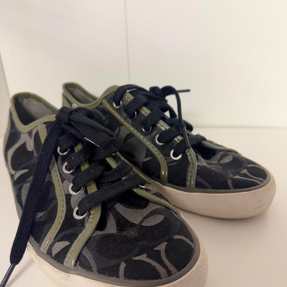 Coach black moss sneakers